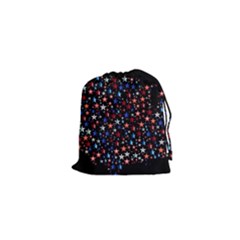 America Usa Map Stars Vector  Drawstring Pouches (xs) 