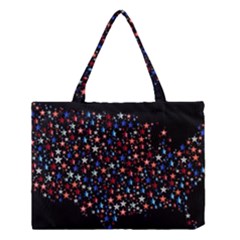 America Usa Map Stars Vector  Medium Tote Bag