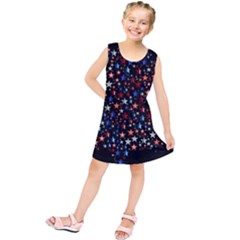 America Usa Map Stars Vector  Kids  Tunic Dress