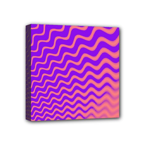 Pink And Purple Mini Canvas 4  X 4 