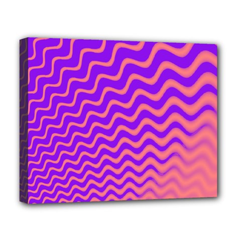 Pink And Purple Deluxe Canvas 20  X 16  