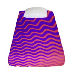 Pink And Purple Fitted Sheet (single Size)