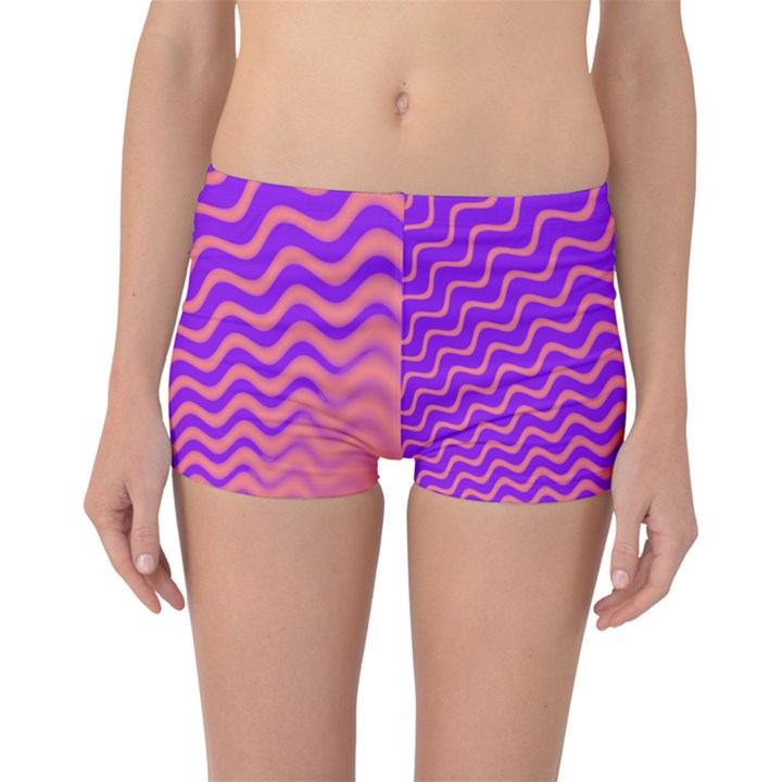 Pink And Purple Boyleg Bikini Bottoms