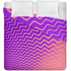 Pink And Purple Duvet Cover Double Side (king Size)