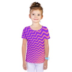 Pink And Purple Kids  One Piece Tee