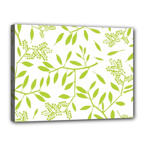 Leaves Pattern Seamless Canvas 16  X 12 