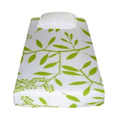 Leaves Pattern Seamless Fitted Sheet (single Size)