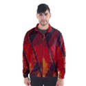 Surface Line Pattern Red Wind Breaker (Men) View1