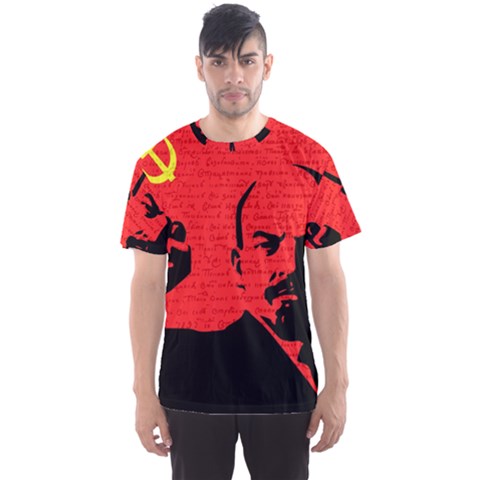 Lenin  Men s Sport Mesh Tee by Valentinaart