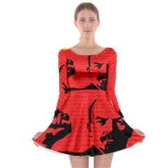 Lenin  Long Sleeve Skater Dress