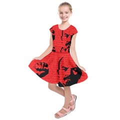 Lenin  Kids  Short Sleeve Dress by Valentinaart