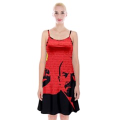 Lenin  Spaghetti Strap Velvet Dress