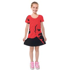 Lenin  Kids  Short Sleeve Velvet Dress