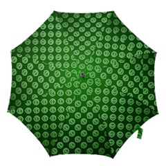 Whatsapp Logo Pattern Hook Handle Umbrellas (small)