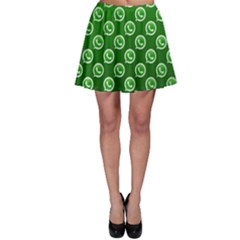 Whatsapp Logo Pattern Skater Skirt