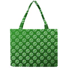 Whatsapp Logo Pattern Mini Tote Bag