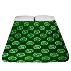 Whatsapp Logo Pattern Fitted Sheet (california King Size)