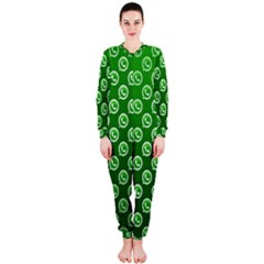 Whatsapp Logo Pattern Onepiece Jumpsuit (ladies) 