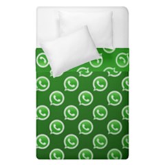 Whatsapp Logo Pattern Duvet Cover Double Side (single Size)