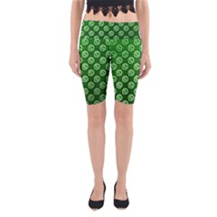 Whatsapp Logo Pattern Yoga Cropped Leggings