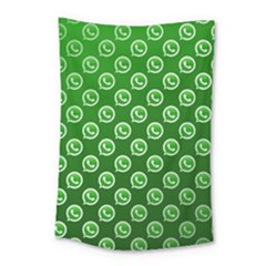 Whatsapp Logo Pattern Small Tapestry