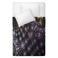 Fractal Patterns Dark Circles Duvet Cover Double Side (single Size)