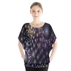 Fractal Patterns Dark Circles Blouse