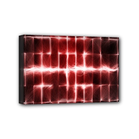 Electric Lines Pattern Mini Canvas 6  X 4  by Simbadda