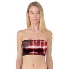 Electric Lines Pattern Bandeau Top