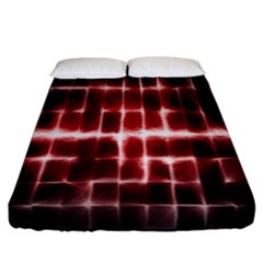 Electric Lines Pattern Fitted Sheet (california King Size)