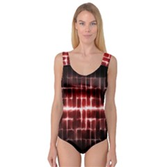 Electric Lines Pattern Princess Tank Leotard 