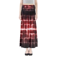 Electric Lines Pattern Maxi Skirts