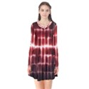 Electric Lines Pattern Flare Dress View1