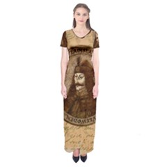 Count Vlad Dracula Short Sleeve Maxi Dress