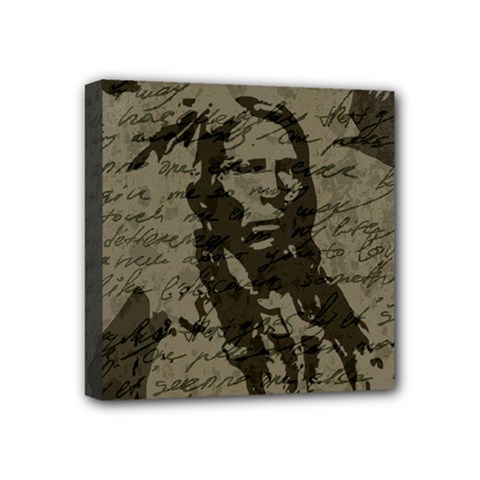 Indian Chief Mini Canvas 4  X 4  by Valentinaart