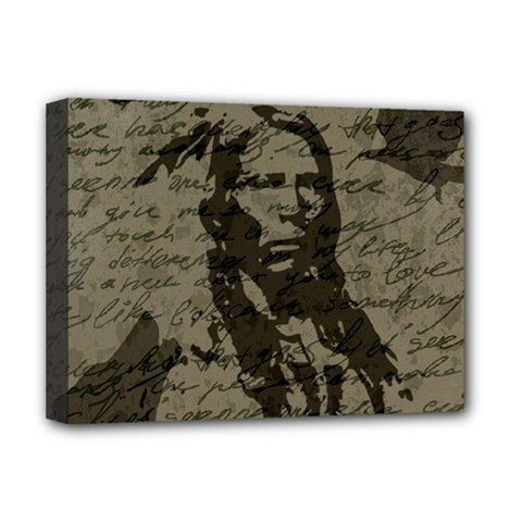 Indian Chief Deluxe Canvas 16  X 12   by Valentinaart