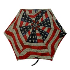 Vintage American Flag Mini Folding Umbrellas