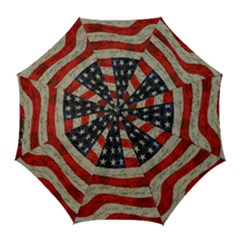 Vintage American Flag Golf Umbrellas