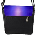 Abstract Fractal 3d Purple Artistic Pattern Line Flap Messenger Bag (S) View1