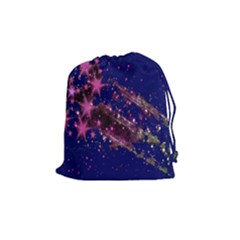 Stars Abstract Shine Spots Lines Drawstring Pouches (medium)  by Simbadda