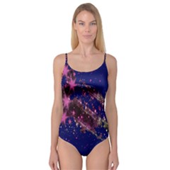 Stars Abstract Shine Spots Lines Camisole Leotard 