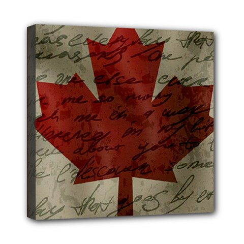 Canada Flag Mini Canvas 8  X 8  by Valentinaart