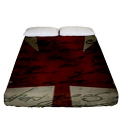 Canada Flag Fitted Sheet (king Size) by Valentinaart