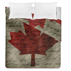 Canada Flag Duvet Cover Double Side (queen Size) by Valentinaart