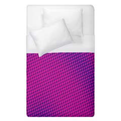 Retro Halftone Pink On Blue Duvet Cover (single Size)