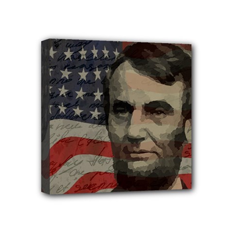 Lincoln Day  Mini Canvas 4  X 4 