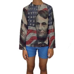 Lincoln Day  Kids  Long Sleeve Swimwear