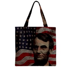 Lincoln Day  Zipper Grocery Tote Bag by Valentinaart