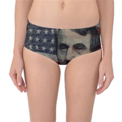 Lincoln Day  Mid-waist Bikini Bottoms