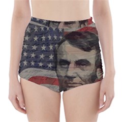 Lincoln Day  High-waisted Bikini Bottoms by Valentinaart